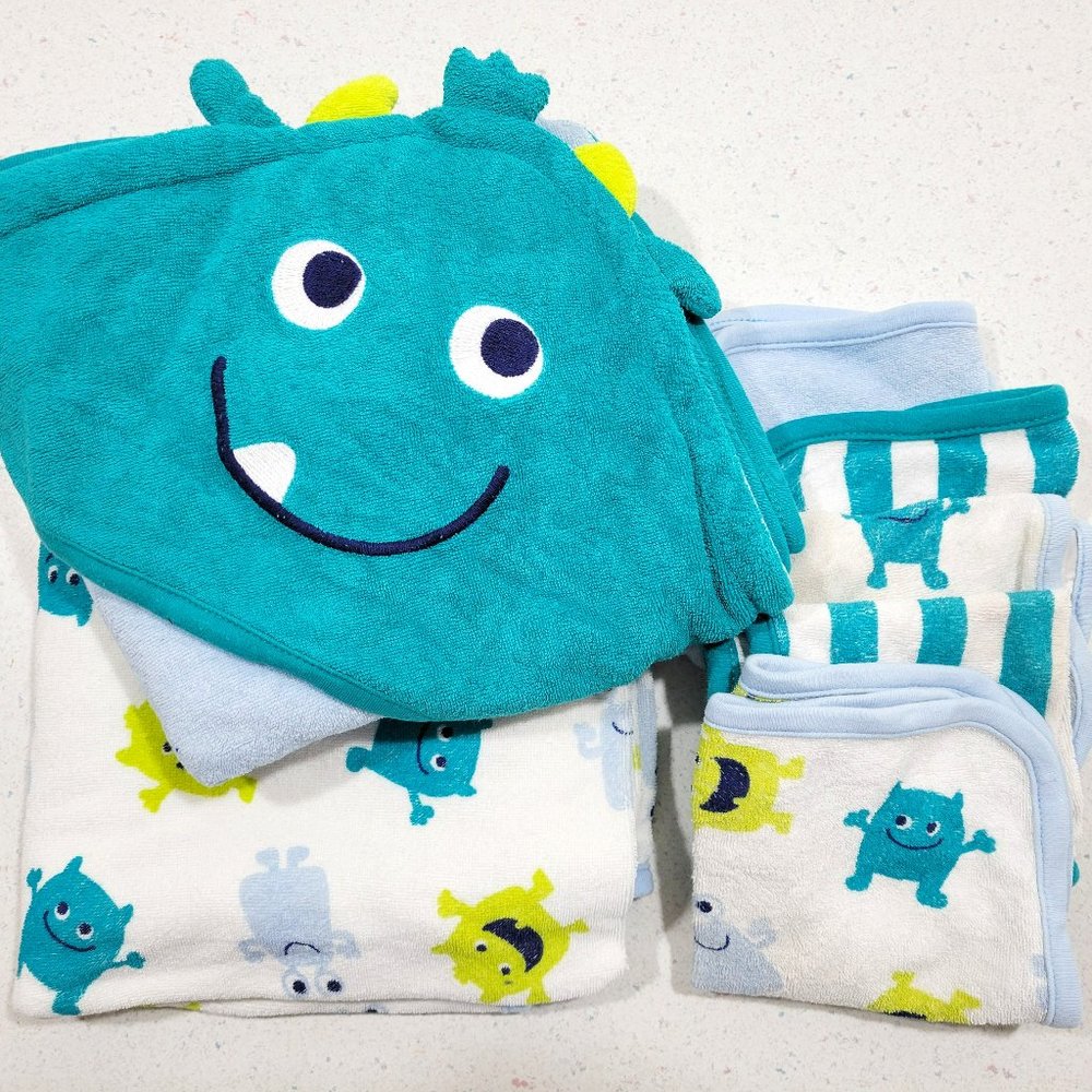 Super Cute Monster Set of Towels and Washcloths